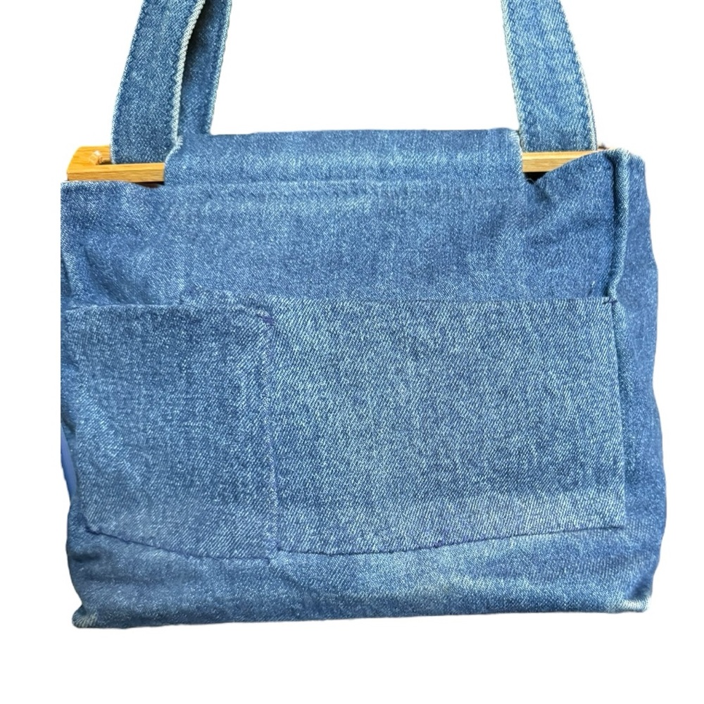 Bag Lady Embroidered Denim Cardinal Spring Bag - Picture 8 of 15